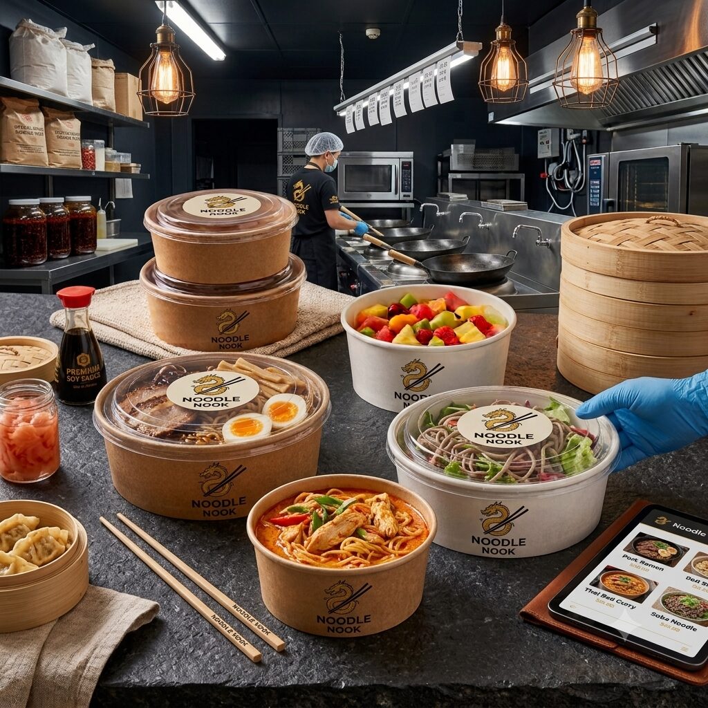 Bowls personalizados en dark kitchen